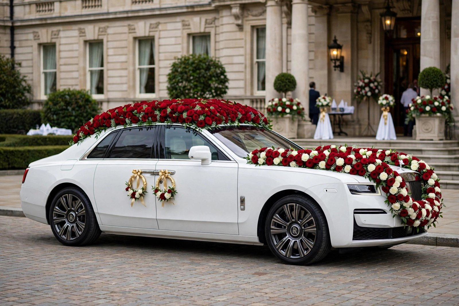 Rolls Royce wedding car decoration