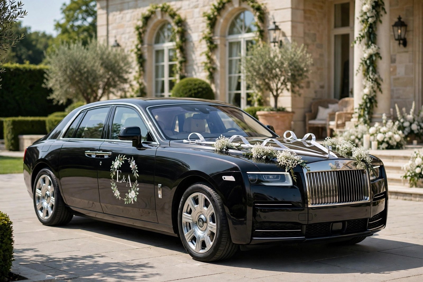 Rolls Royce wedding car decoration
