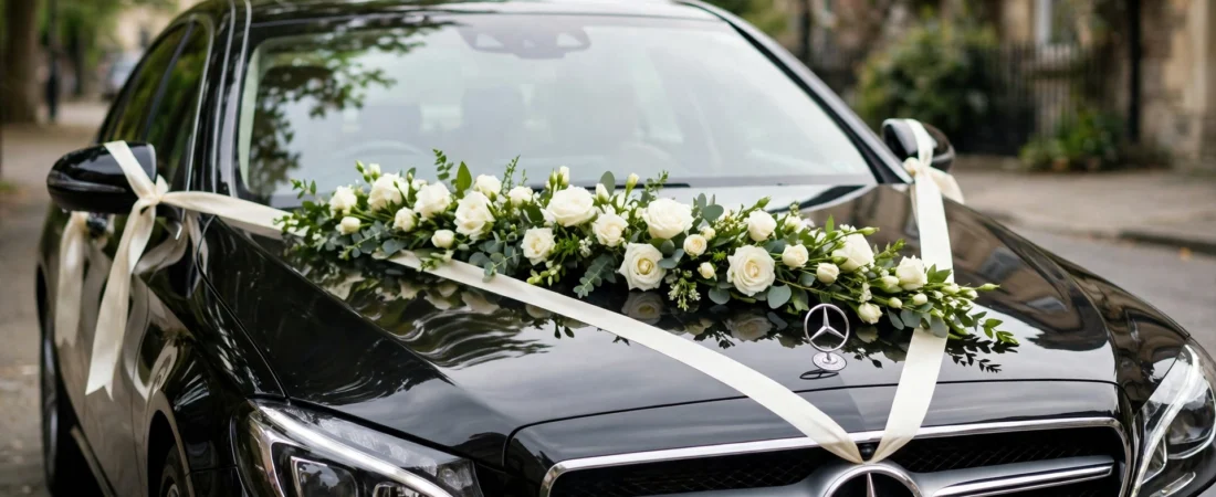 Mercedes Benz Car Decoration Ideas 2026: 15 Elegant Wedding Looks